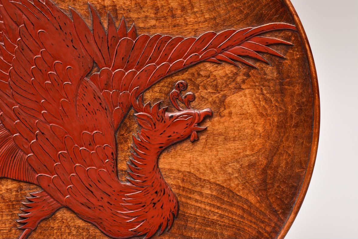 Jakuchu's Phoenix by Kenyu Mitsuhashi, detail